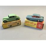 A Dinky 134 Triumph vitesse and 158 Riley Saloon, in boxes. (NO CONDITION REPORT, VIEWING OF LOT