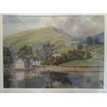 H. M. CARTER. Framed, mounted, glazed, signed, watercolour Lake District landscape, 26.2cm x 36.