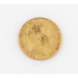 An Edward VII 1902 half sovereign.