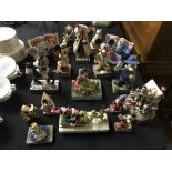 Seventeen Royal Showcase Collection figurines including Friendship makes the Heart Sing, Fur lined