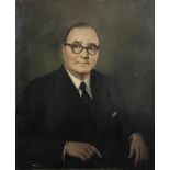 ROBERT SWAN. Unframed, signed, dated '1961', oil on canvas, portrait of Arthur Monk Esq., 76.2cm x