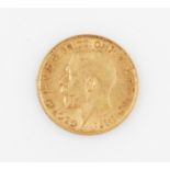 A George V 1911 half sovereign.