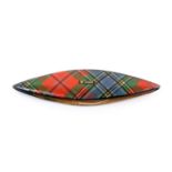 A Tartan ware shuttle (M’Lean), 7.4cm