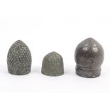 Three early excavated thimbles all ex Holmes Collection comprising a Turko-Slavic example, a