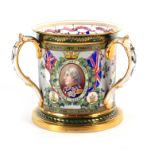A Copeland tyg, commemorating Admiral Lord Nelson, 15.5cm high