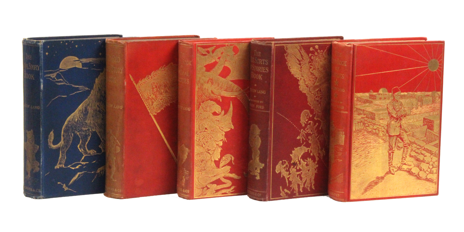 Lang (A): The Red True Story Book. 1st edn., decorative cloth, 8vo, 1895; The Animal Story Book. 1st