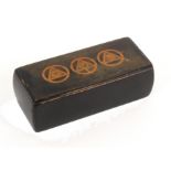 Of Masonic Interest – A Scottish early 19th Century Masonic snuff box of rectangular form, full