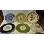 A number of decorative Plates including Worcester, Derby, Copeland etc.