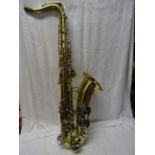 A Powertone B Flat Tenor Saxophone imported by Boosey & Hawkes, London in case.