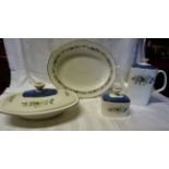 A Royal Doulton Pastorale pattern Table Service including tea cups and saucers, coffee cups,