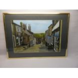 TONY BRUMMELL SMITH (born 1949); "Main Street Howarth", oil painting, signed and dated 75. 16" (