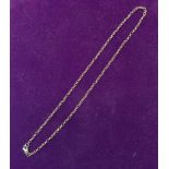 A 9ct. gold link Necklace. 16" (40cms) long. (16.9gms).