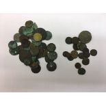 A quantity of Roman and Far Eastern Foreign Coinage including Spade fraction guinea tokens and