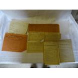 A box of Paperwork relating to the Great Northern Railway including late 19th Century luggage and