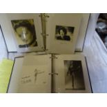 Two folders containing signed Photographs from singers, actors and actresses.