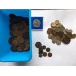 A collection of pre decimal Coinage, farthing to 1980 commemorative crown including an 1821 George