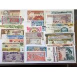 A collection of forty three mainly late 20th Century Foreign Banknotes, all about UNC. (43)