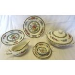 A Paragon "Tree of Kashmir" Dinner Service including plates of various sizes, soup bowls and stands,