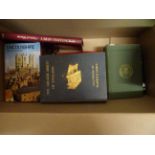 A box of Books relating to History.