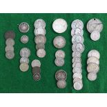 A collection on Foreign silver and part silver Coinage, a quantity of 18th & 19th Century copper and