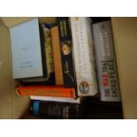 A box containing various Historical Books.