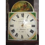 A 19th Century Longcase Clock, the painted arched dial inscribed 'C Skelton, Malton' with 30 hour