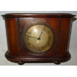 A small early 20th Century Mantel Timepiece, the brass dial inscribed 'Tarratt, Leicester' in