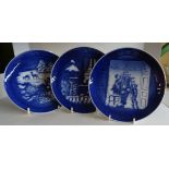 A collection of thirty two Royal Copenhagen Christmas Plates from 1971-2002.