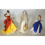 A Royal Doulton Limited Edition Figure, "Eliza Farren, Countess of Derby" HN3442, another "Belle"