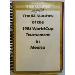 Another 1986 World Cup Masterfile in official album listing the 52 matches in the Mexico