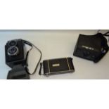 A Coronet twelve-20 vintage Camera in original case; a Lubitel 2 vintage Camera as new in original