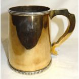 A plated on copper Mug made by Dennis Kirtley 1947, 4 1/2" (11cms) high.