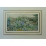 THOMAS NICHOLSON TYNDALE (exh. 1902-1911) "A Herbaceous Border", Watercolour, from the studio of the