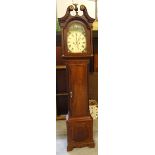 An early 19th century Long Case Clock, the arched dial inscribed "Jas Fielding, Boston" with seconds