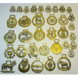 A collection of assorted loose Horse Brasses.