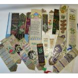 A folder containing a collection of Bookmark Silks, etc., in various designs.