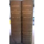 Webster's New International Dictionary, second edition in two volumes, publish 1947, and The Art
