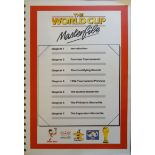 1986 Mexico World Cup Masterfile in official album, listing previous tournaments, qualifying rounds,