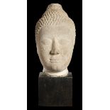 TESTA DI BUDDHA Thailandia, periodo Ayutthaya, XVII secolo - A HEAD OF BUDDHA Thailand, Ayutthaya