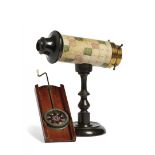 UN CALEIDOSCOPIO A PIEDE ED UNO A TAVOLETTA 1840 circa - A FOOT KALEIDOSCOPE AND A TABLET