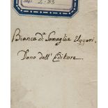 Cerati, Gregorio. La genesi. Parma, Giambattista Bodoni, 1807. In 8° (154 x 97 mm); [4], LIX, [3], 2