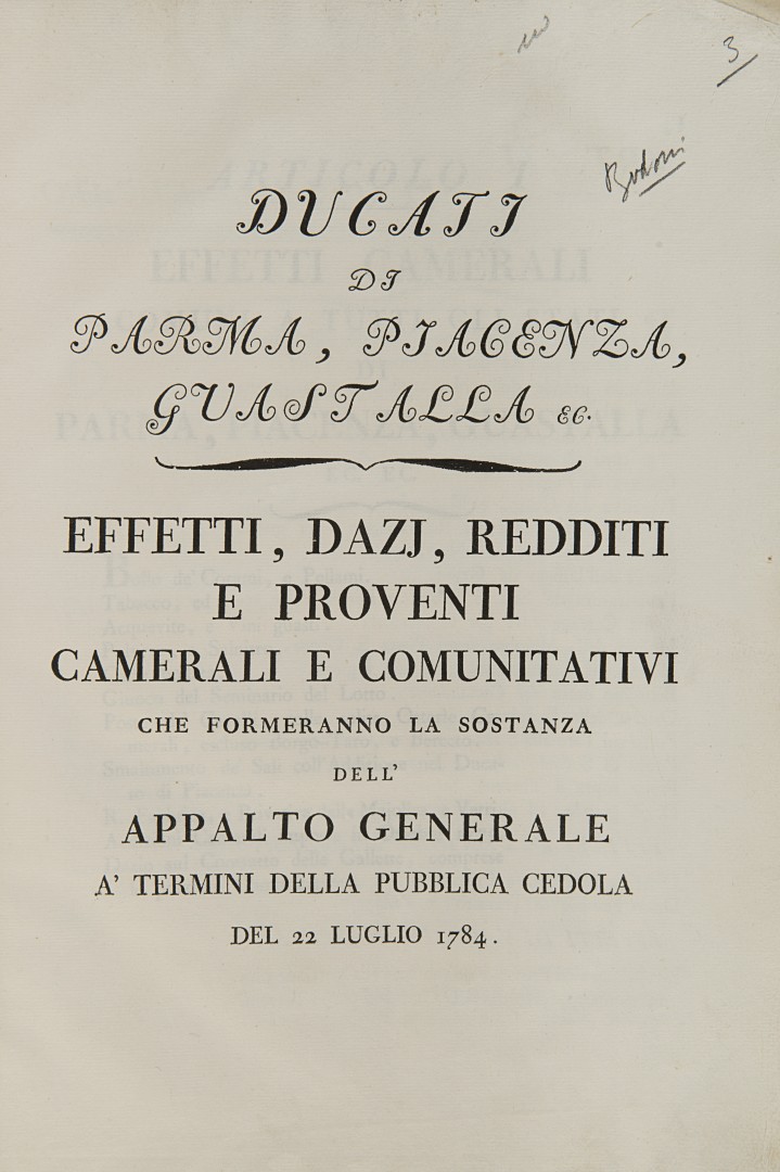 [Bandi e Decreti]. Bella e corposa raccolta di regolamenti, risoluzioni, notificazioni e decreti, ri