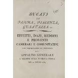 [Bandi e Decreti]. Bella e corposa raccolta di regolamenti, risoluzioni, notificazioni e decreti, ri