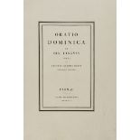 [Alfabeti]. Oratio dominica in 155. linguas versa et exoticis characteribus plerumque expressa Parma