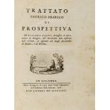 Zanotti, Eustachio. Trattato teorico-pratico di prospettiva. Bologna, Lelio dalla Volpe, 1766. In 4