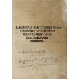 [Incunabolo]. Ludolfo di Sassonia. Vita Christi. Brescia, Angelo e Giacomo Britannico, 1495. In 4° (