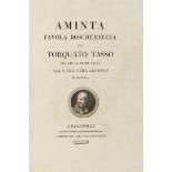 Tasso, Torquato. Aminta favola boschereccia. Crisopoli [i.e. Parma], Giambattista Bodoni, 1789. In