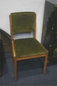 A pair of Gordon Russell of Broadway teak single chairs.