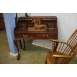 A reproduction mahogany Ladies writing desk.