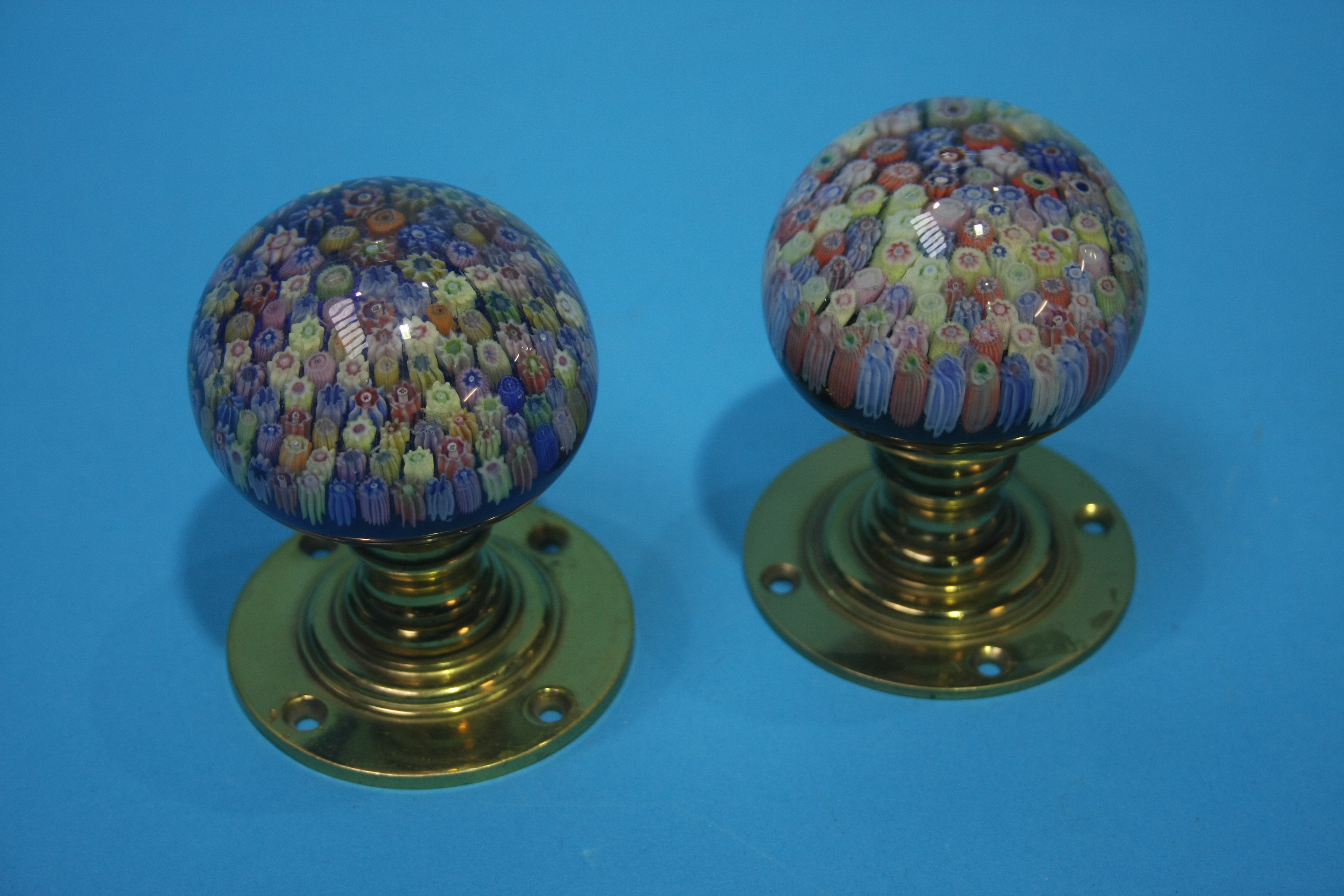 A pair of modern Millefiori door handles. - Image 4 of 4